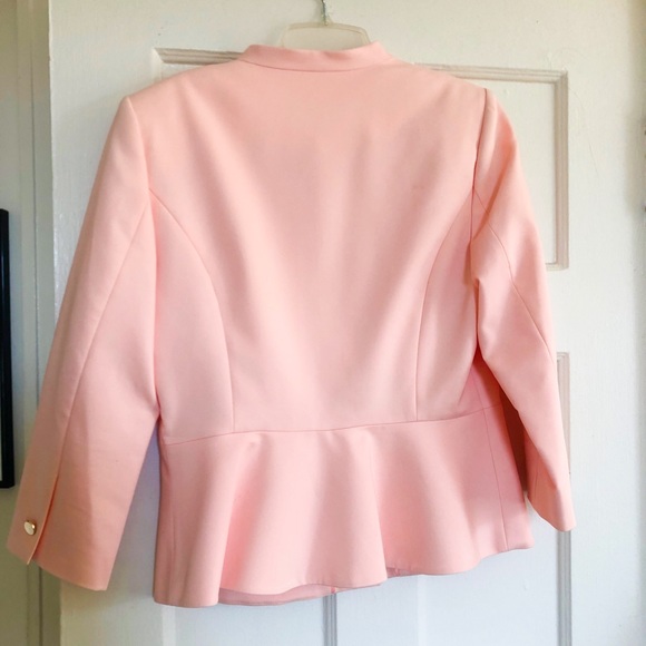 Calvin Klein pink peplum blazer - Picture 3 of 3